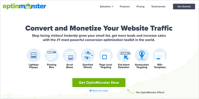 optinmonster-conversion-optimization-toolkit - SeedProd OptinMonster popup and lead generation toolkit homepage