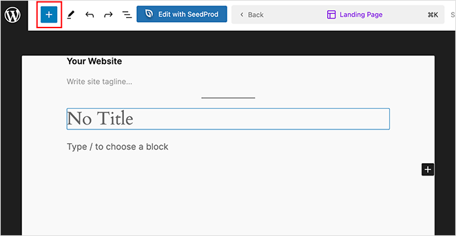 Design your custom page using WordPress site editor