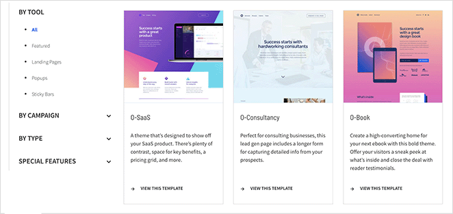 Unbounce landing page templates