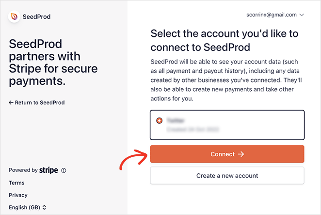 Connect SeedProd to Stripe