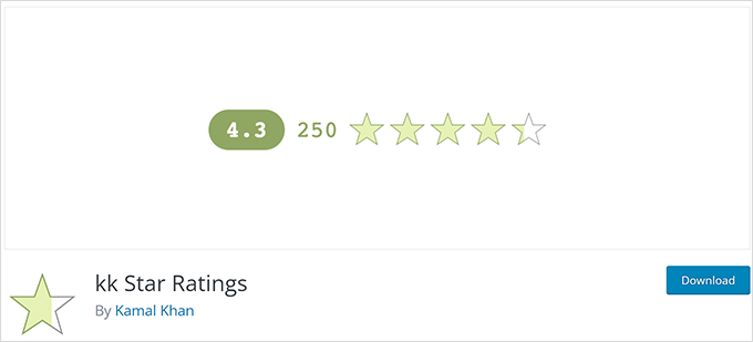 kk Star Ratings WordPress voting plugin