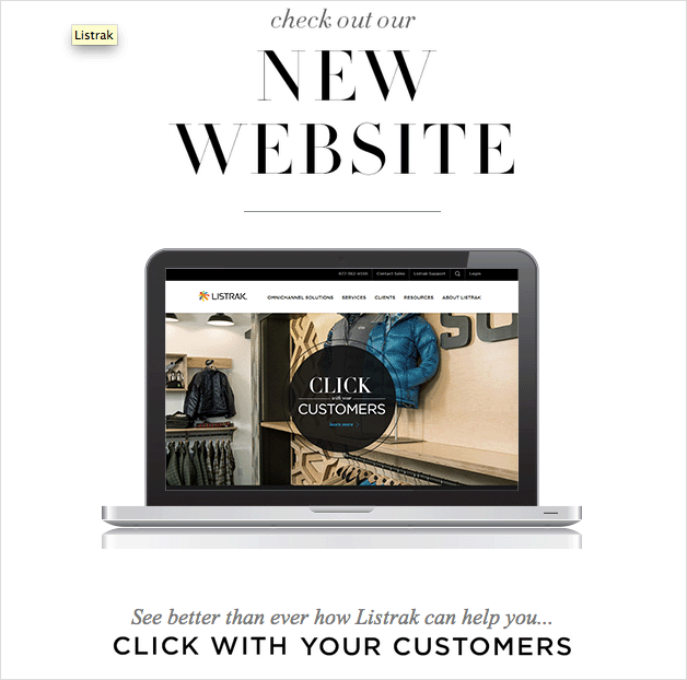 New website launch email example