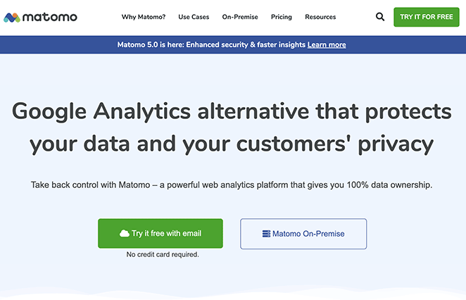 Matomo web analytics tool