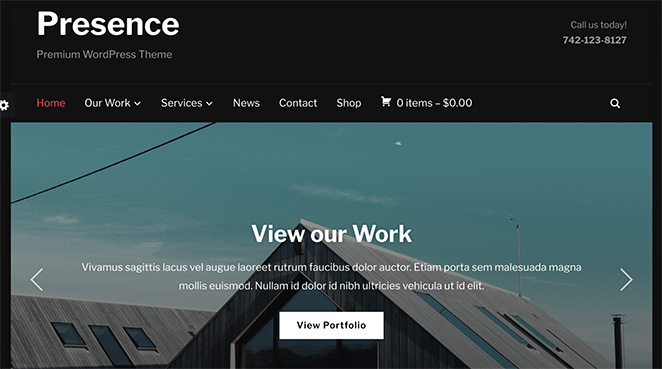 Presence WordPress theme