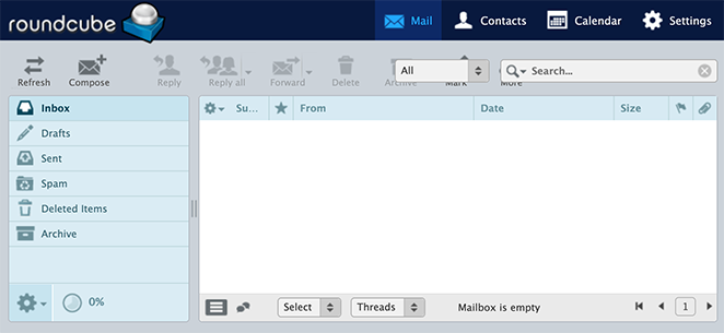 professional business mail address using roundcube webmail in Bluehost