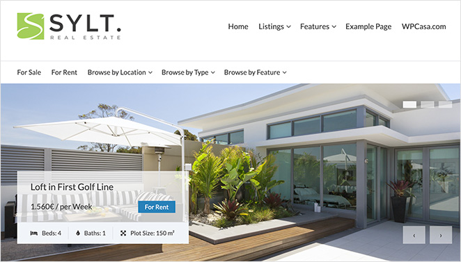 Sylt real estate theme