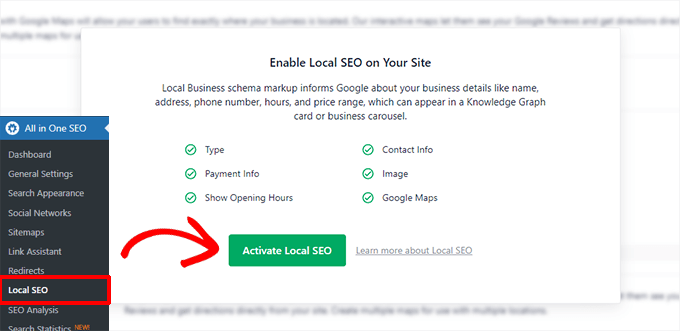 Activate Local SEO in WordPress