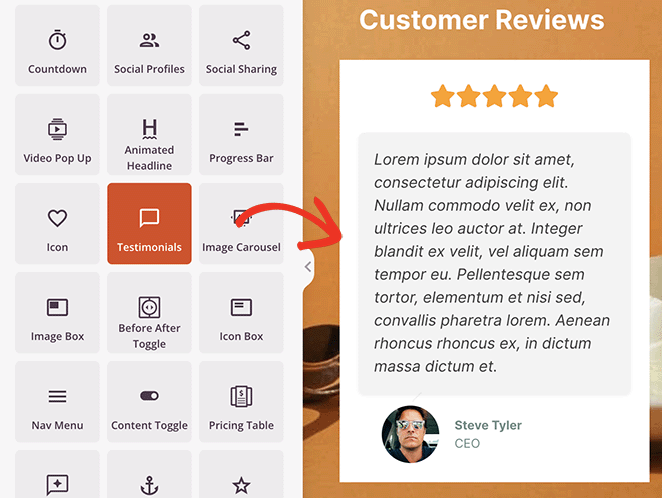 Adding testimonials to a sales page