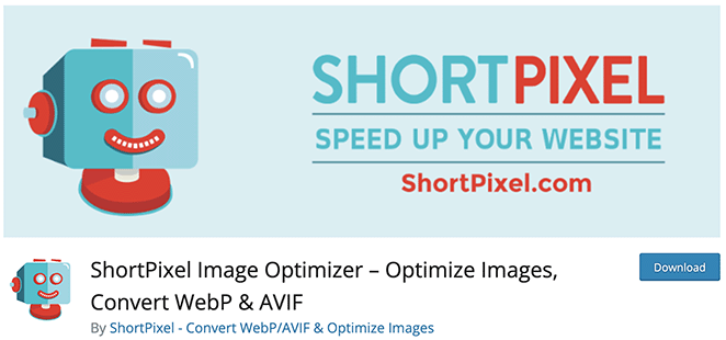 ShortPixel AI image optimizer