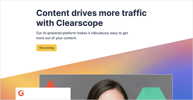 Outil d'optimisation des pages Clearscope