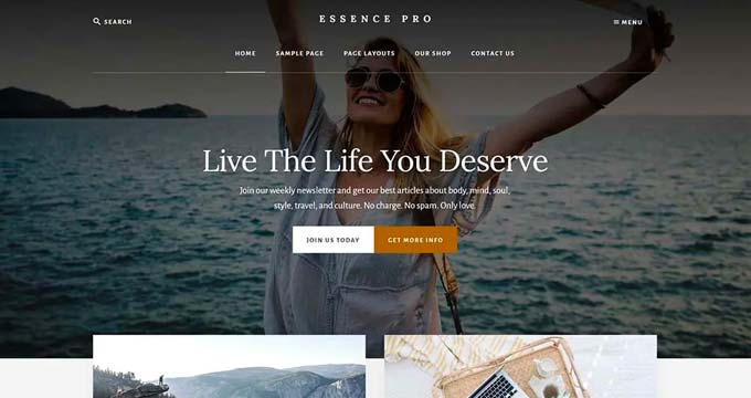 Essence Pro eCommerce theme for WordPress