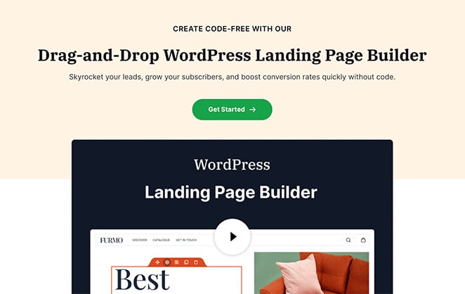 SeedProd video landing page case study