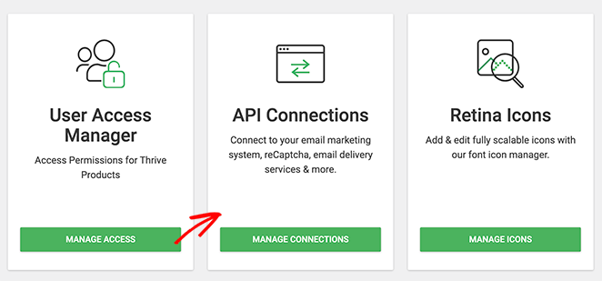 Thrive Themes API Connections