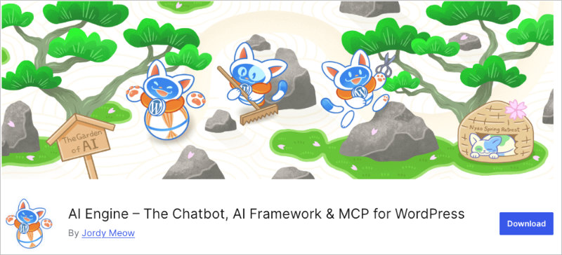 WordPress-Plugin „AI Engine“, das anhand einer Textvorlage ein Bild generiert