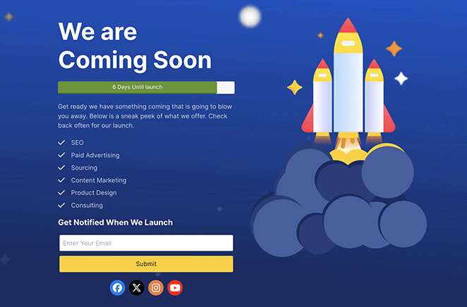 WordPress-coming-soon-page-example - SeedProd