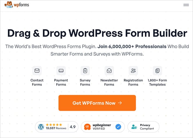 wpforms-form-builder - SeedProd wpforms WordPress landing page plugin
