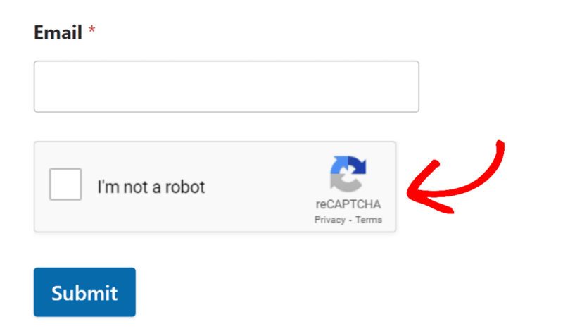 reCAPTCHA - SeedProd WPForms reCAPTCHA settings screen showing anti-spam options for WordPress forms