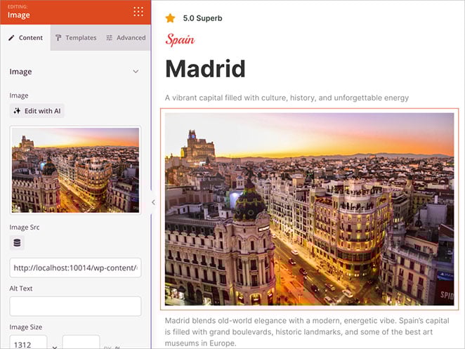 single-destination - SeedProd Individual travel destination page with details and image
