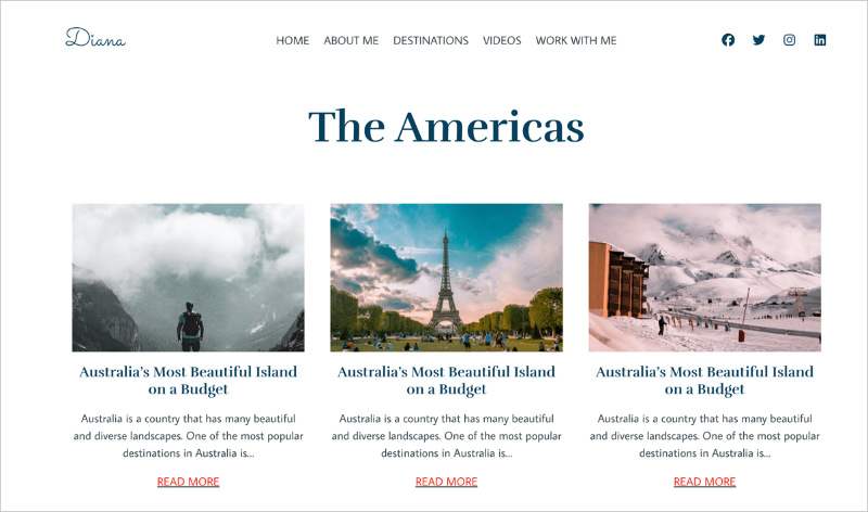 SeedProd WordPress blog theme homepage example showing customizable layout.