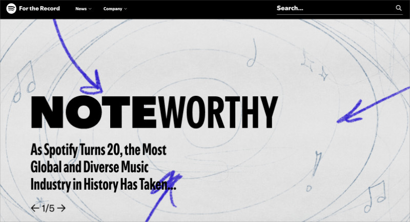 spotify-newsroom - SeedProd Spotify Newsroom press site with clean editorial layout and latest company news