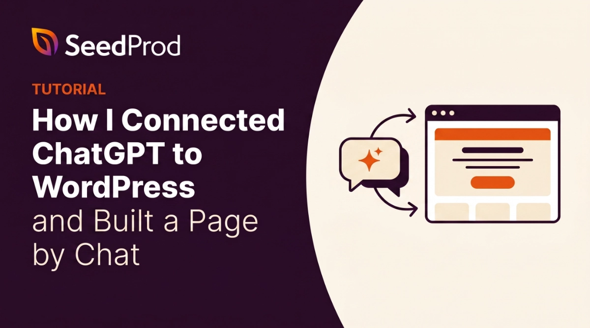 How I Connected ChatGPT to WordPress and Built a Page by Chat