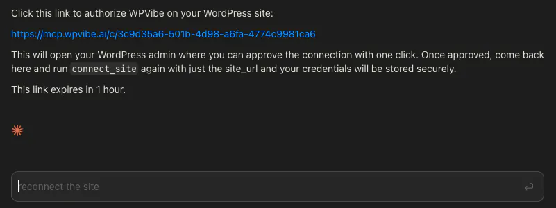 authorize-claude-wpbive - SeedProd Authorizing Claude Code connection with WPVibe and WordPress