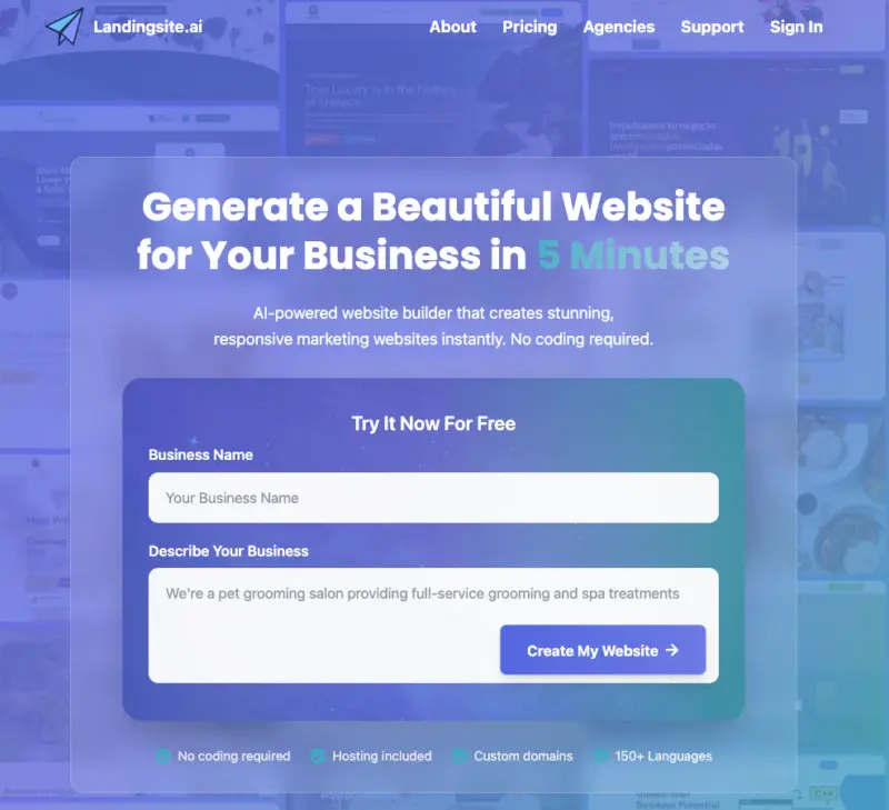 landingsaiteai - SeedProd Página de inicio del creador de páginas de destino con IA de Landingsite.ai