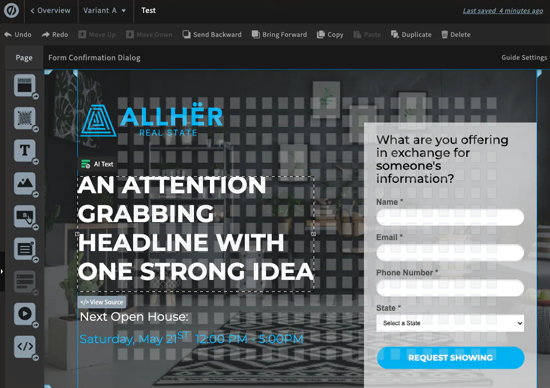 unbounce-ai-text - SeedProd Unbounce AI Text generating landing page copy during testing